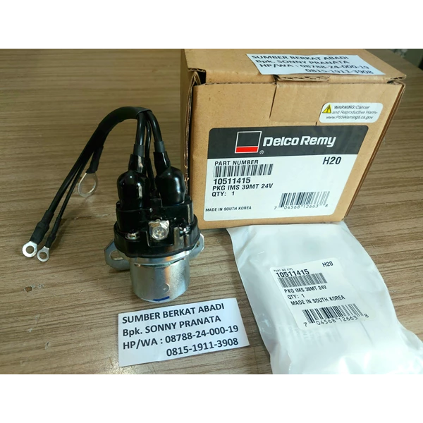 DELCOREMY 10511415 39MT 24V 10520321 IMS KIT SWITCH RELAY SOLENOID PLGR STARTERS - GENUINE