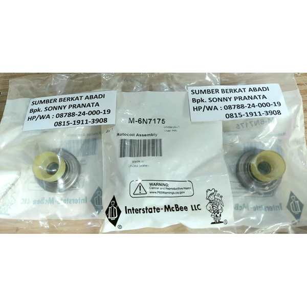 MCBEE INTERSTATE M-6N7175 6N 7175 6N-7175 6N7175 ROTOCOIL ASSEMBLY - ORIGINAL MADE IN USA