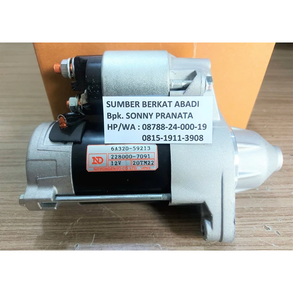 STARTER MOTOR 6A320-59213 228000-7091 12V 1.1 KW 9T for DENSO 2280007091 22800 70910 7091  6A32059213 6A320 59213
