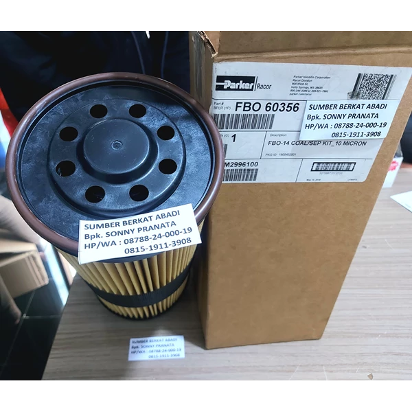 PARKER RACOR FBO 60356 FBO60356 FBO-60356 FUEL FILTER COALESCE SEPARATOR FBO-14 COAL SEP KIT 10 MICRON - GENUINE