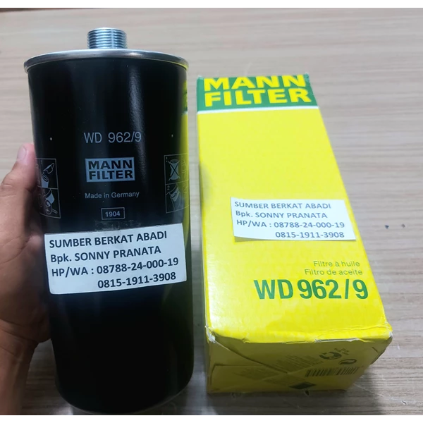 MANN FILTER WD 962/9 OIL FILTER WD962/9 WD 962 9 WD9629 WD 962-9