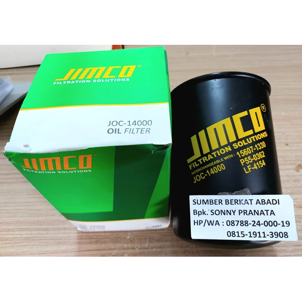 JIMCO JOC-14000 JOC14000 JOC 14000 OIL FILTER 15607-1330 P55-0362 LF-4154 156071331 156071330 HI15607P121800 156071480 SFO1480 P550406 LF3689 C1302