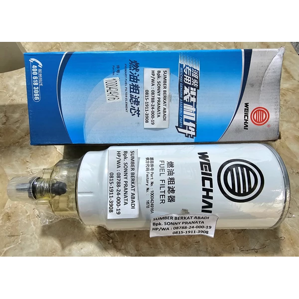 WEICHAI 1000422381A 1000424916A 1000588583 FUEL FILTER COMPLETE WITH BOWL 612600081335 1000422381-A 1000422381 A 1000053557 - GENUINE