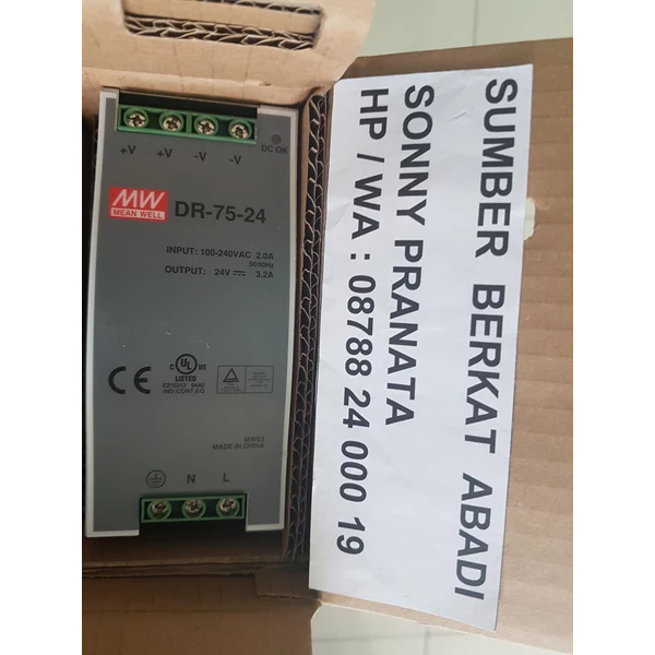 Mean Well Din Rail Power Supply DR-75 Series