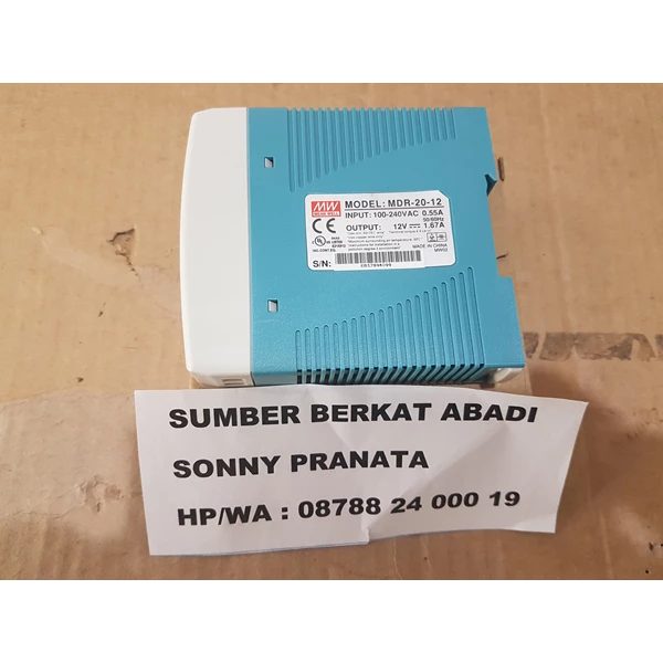Power Supply Mean Well MDR-20-12