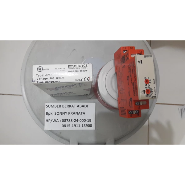 BROYCE CONTROL LXPRT280-520VAC LXPRT 280 520 VAC LXPRT 280-520 VAC PHASE FAILURE SEQUENCE UNDERVOLTAGE TIME