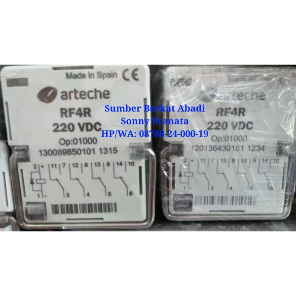 Instantaneous Auxiliary Relay ARTECHE RF4R with Socket