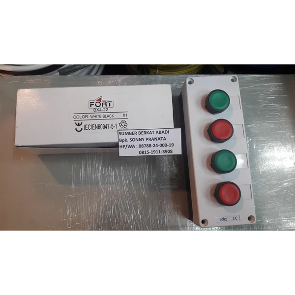 Complete Box Push Button 4 Lamps IEC Standard 