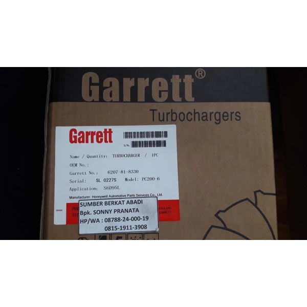 GARRETT Turbocharger 6207-81-8330 Model PC200-6