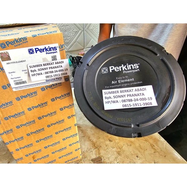PERKINS AIR FILTER 26510342 - ORIGINAL MADE IN UK