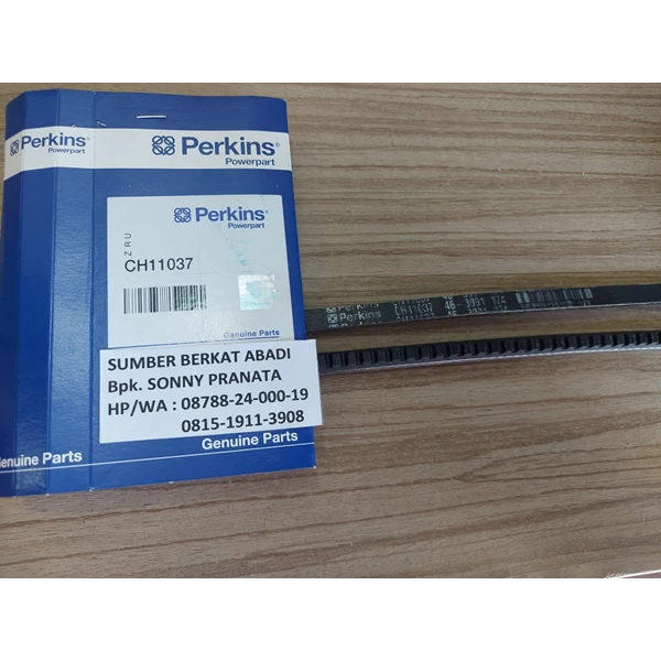 PERKINS CH11037 FAN BELT V BELT CH 11037 - ORIGINAL MADE IN UK