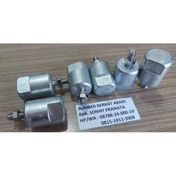 ZINC ZINK CORROSIVE NUT ANODE SMALL 27200-300400 27200300400 27200 300400 for YANMAR 40MM X 40MM
