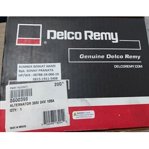 DELCO REMY 8600398 ALTERNATOR 36SI 24V 105A - GENUINE